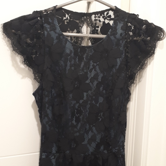 New BCBGeneration Black Lace Backless Dress - Picture 2 of 2